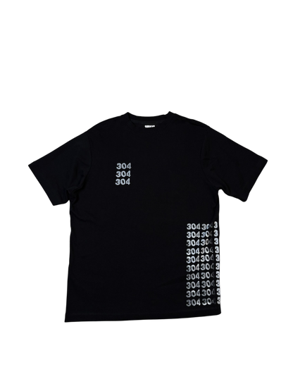 BLACK “304 REPEATER" T-SHIRT