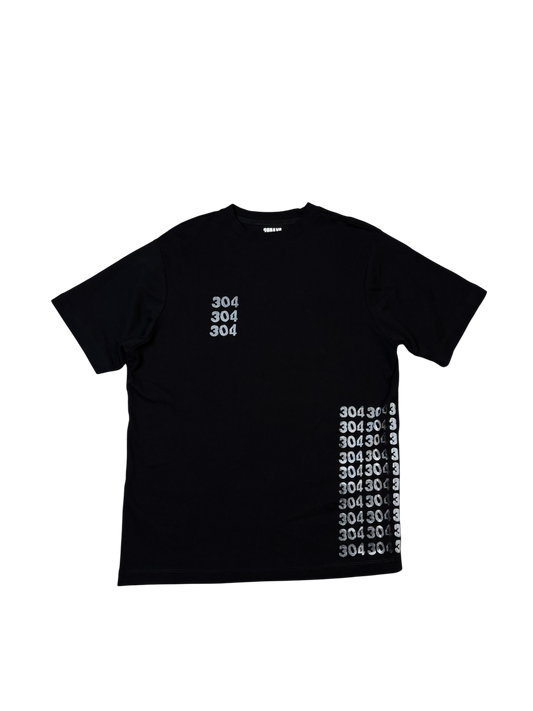 BLACK “304 REPEATER" T-SHIRT