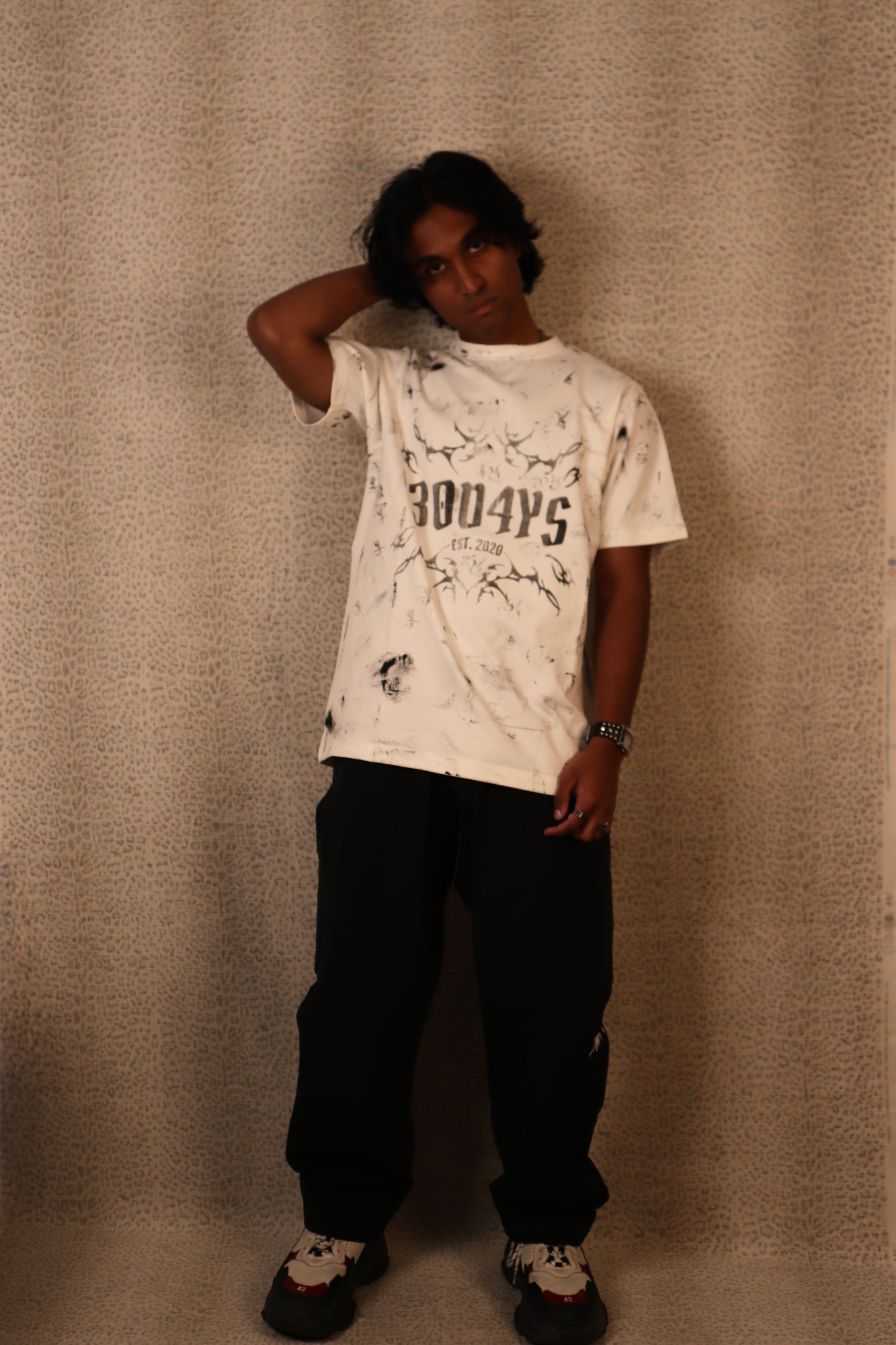 BLACK "30D4YS" WINDBREAKER CARGO PANTS