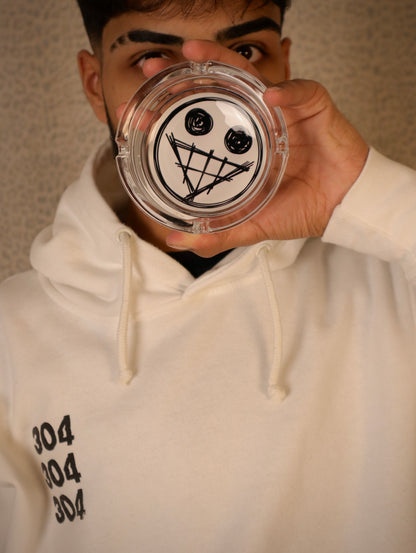 GLASS “FAKE SMILE” ASH TRAY