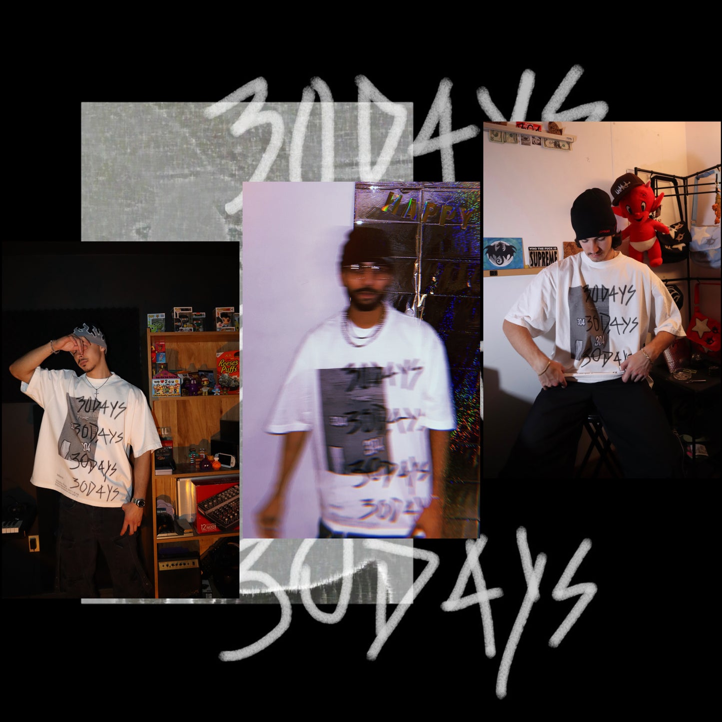 30D4YS "ABANDON HOUSE" GRAPHIC T-SHIRT