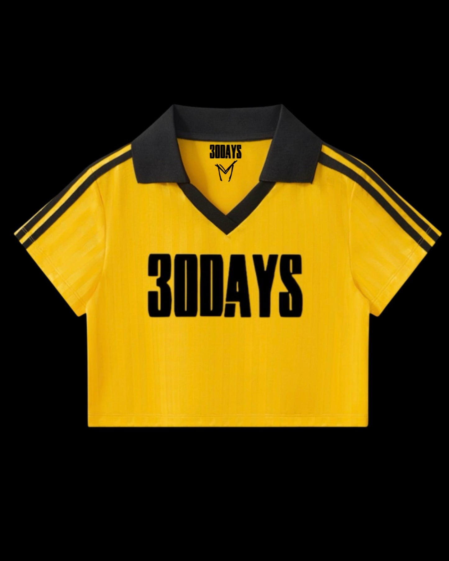 "304 HERO" YELLOW CROPPED SOCCER JERSEY