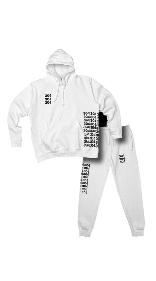 WHITE “304 REPEATER” LIGHT-WEIGHT SWEAT SUIT