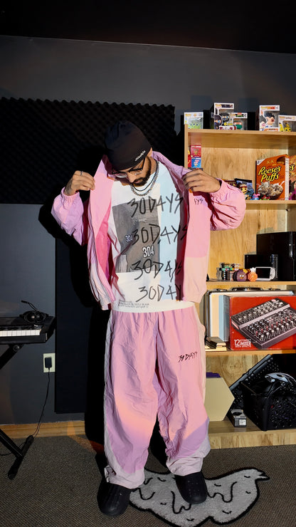 “30D4YS” 2TONE PiNK WiNDBREAKER PANTS