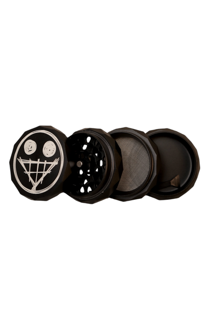 BLACK ALUMINUM “FAKE SMILE” GRINDER