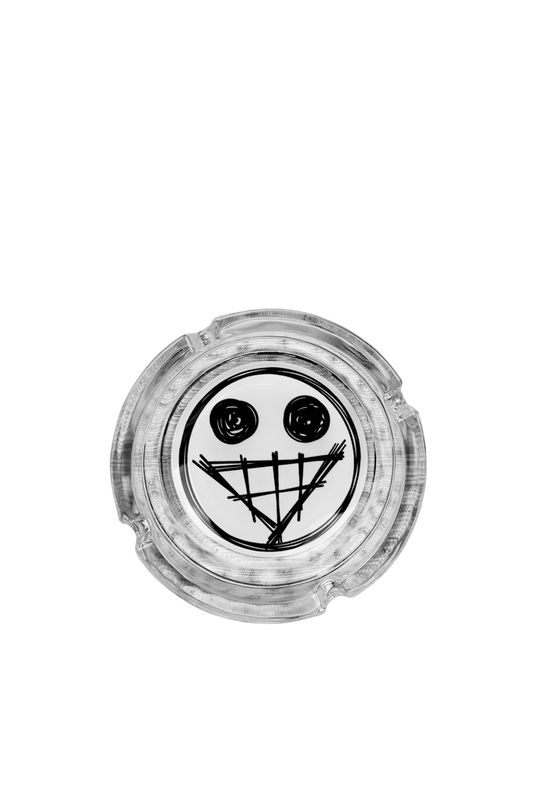 GLASS “FAKE SMILE” ASH TRAY