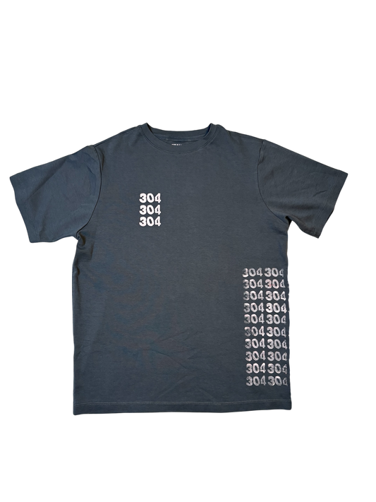 GREY “304 REPEATER" T-SHIRT