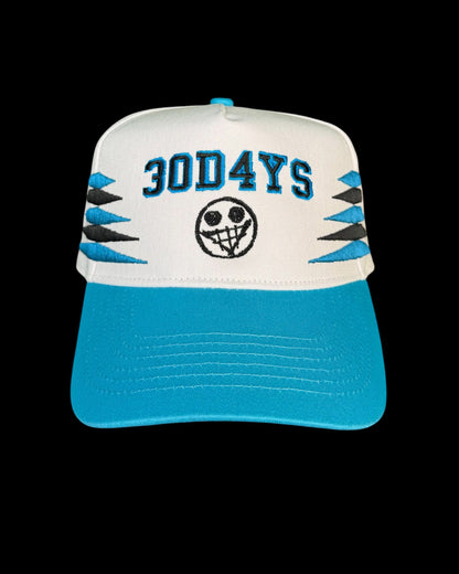 "FAKE SMILE" DIAMOND CUT SNAPBACK HAT