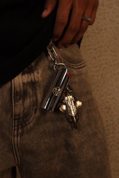 STAINLESS STEEL “FAKE SMILE” LIGHTER CASE