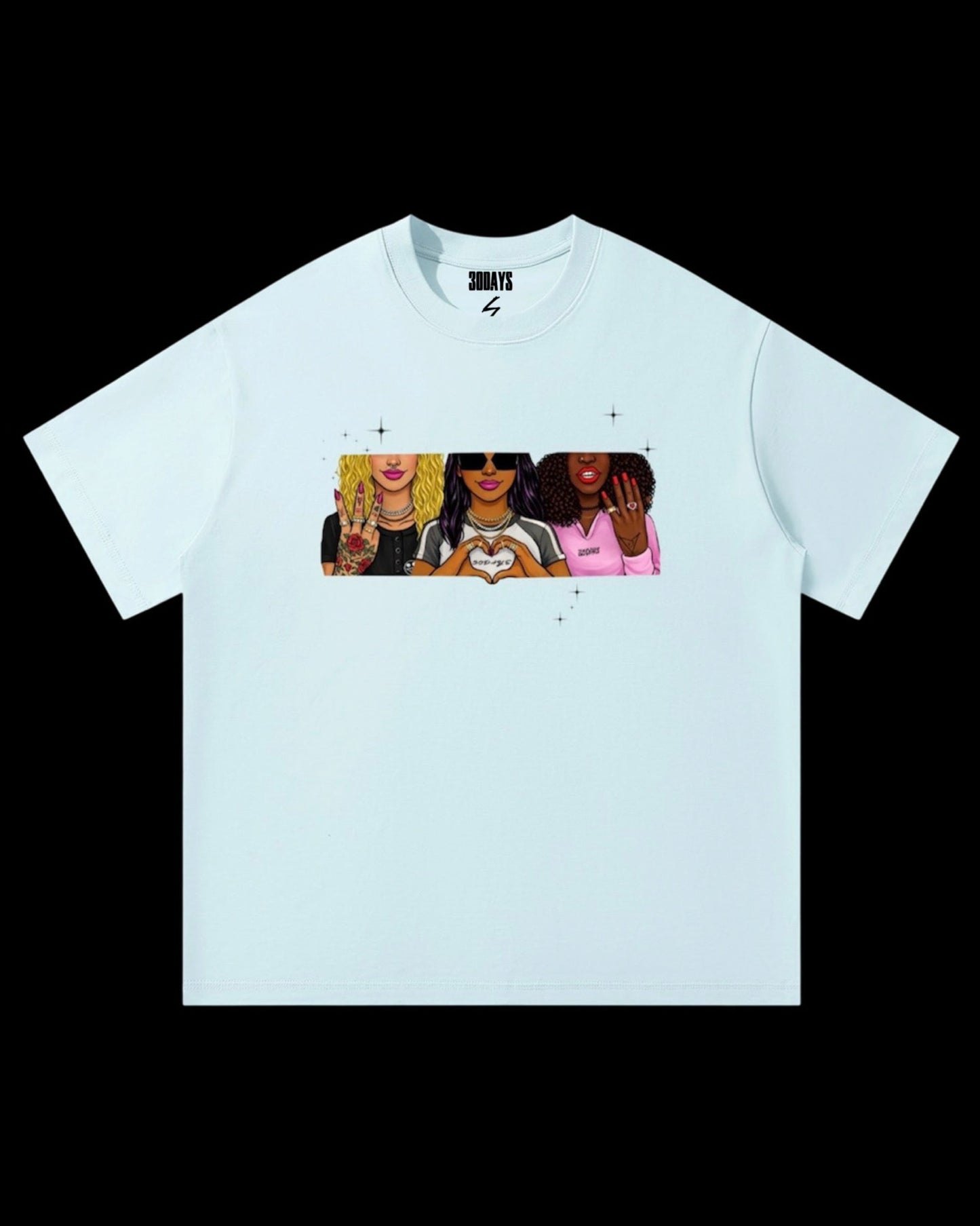 "30D4YS BADDIES" GRAPHIC T-SHIRT