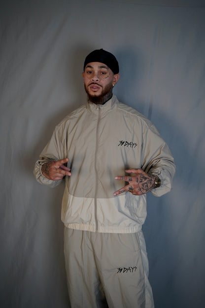 “30D4YS” 2TONE SAND WiNDBREAKER ZiP-UP JACKET