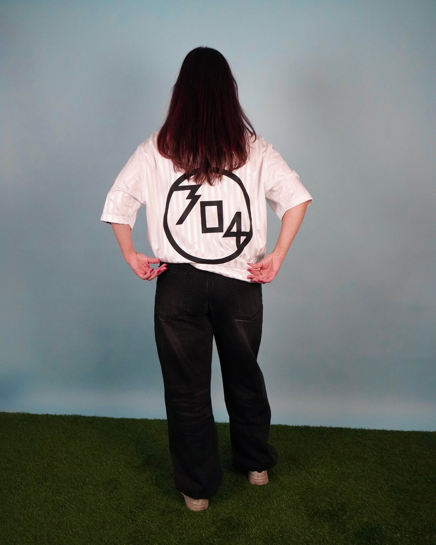 "304 HERO" WHITE SOCCER JERSEY