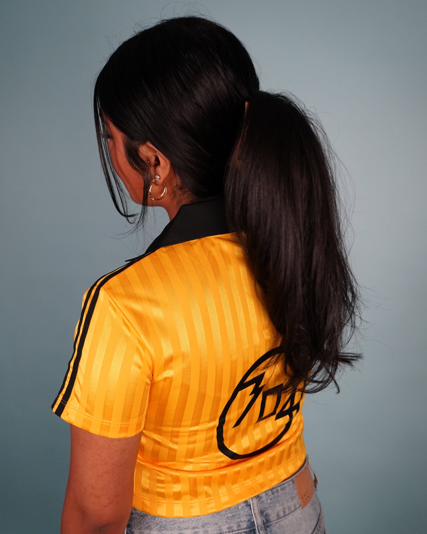"304 HERO" YELLOW CROPPED SOCCER JERSEY