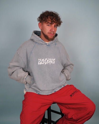 "30D4YS CYBER" DENIM BLUE LIGHTWEIGHT HOODIE