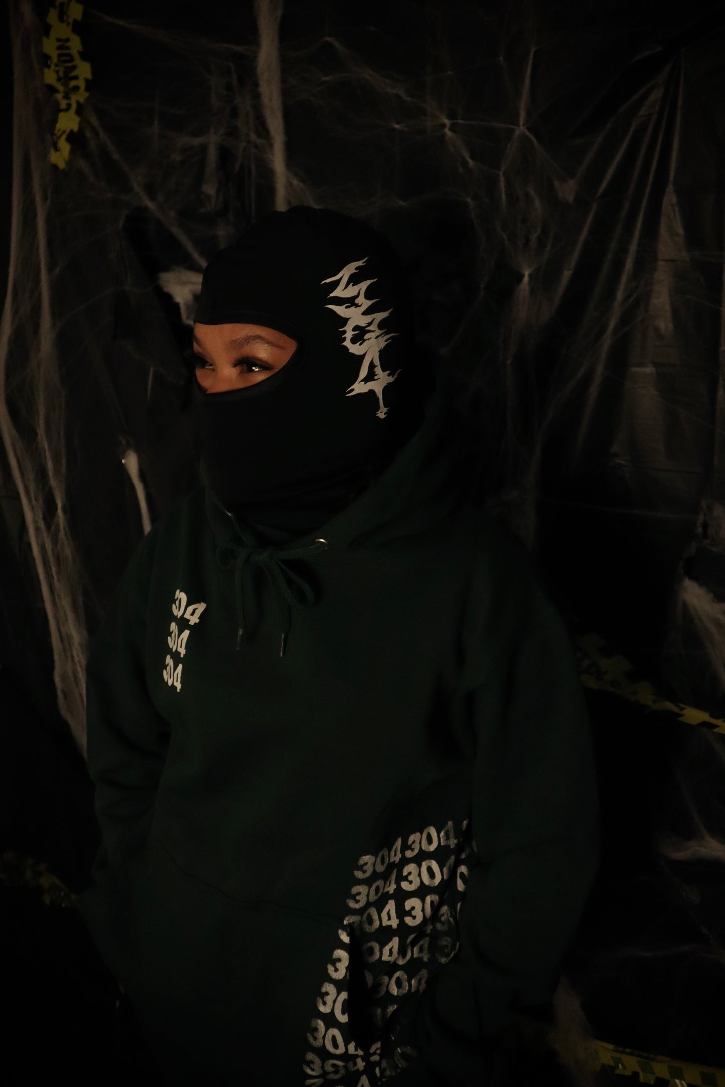 BLACK “304 FLAME” SKI-MASK