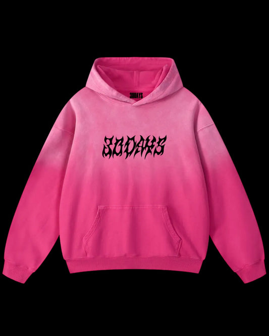 "30D4YS CYBER" HOT PINK HEAVYWEIGHT HOODIE