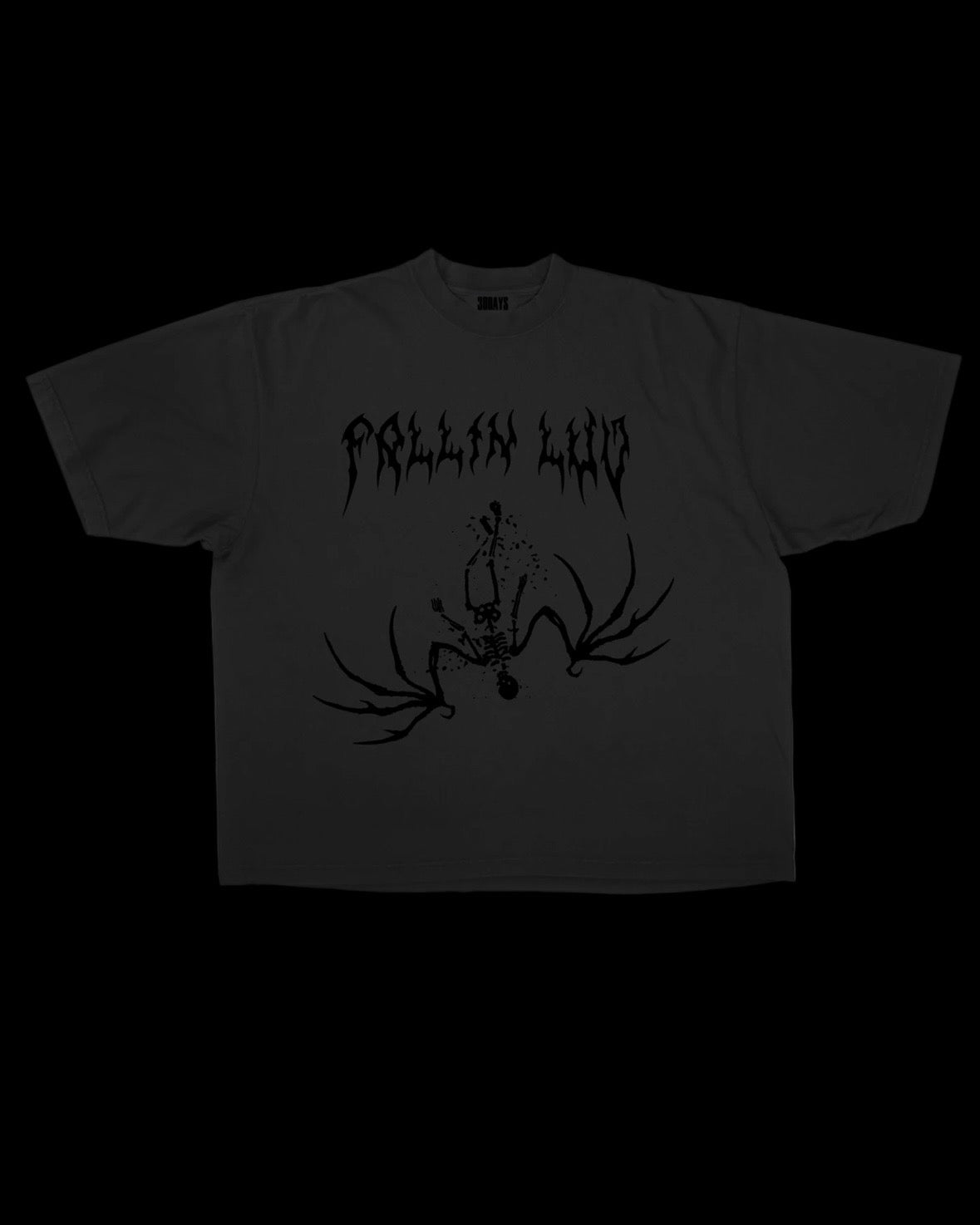 "30D4YS FALLIN LUV" SHADOW GRAPHIC T-SHIRT