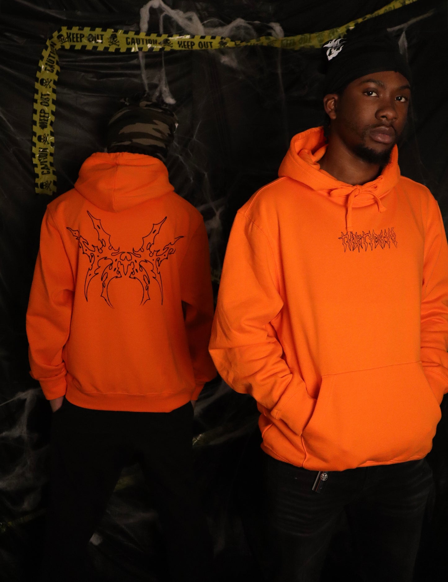 ORANGE “THIRTYDAYS CYBER" HOODIE