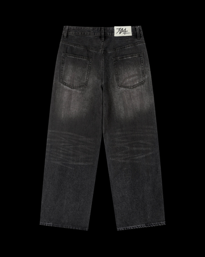 "304/ 30D4YS" BLACK DENIM JEANS