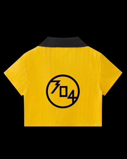 "304 HERO" YELLOW CROPPED SOCCER JERSEY