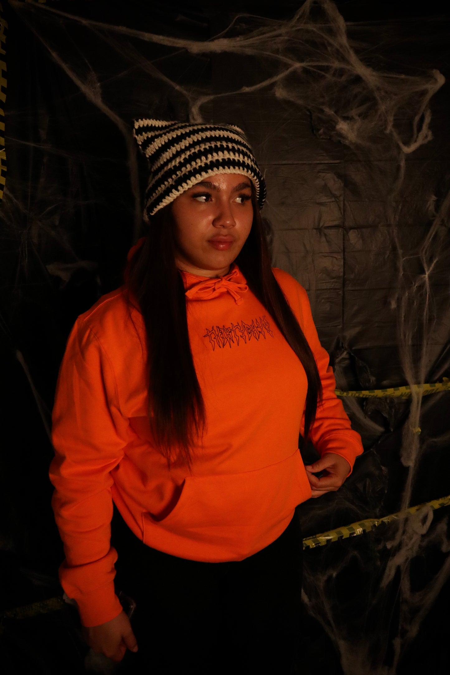 ORANGE “THIRTYDAYS CYBER" HOODIE