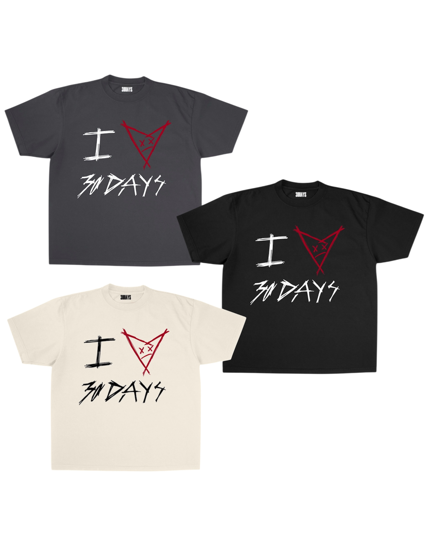 “I ❤️ 3OD4YS” GRAPHIC T-SHIRT